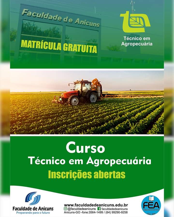 IFTM  Curso gratuito Técnico em Agropecuária no Campus Patrocínio